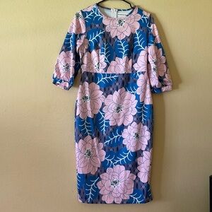 New Metamorphosis Girl Floral 3/4 Sleeve Women’s Dress. Size L
